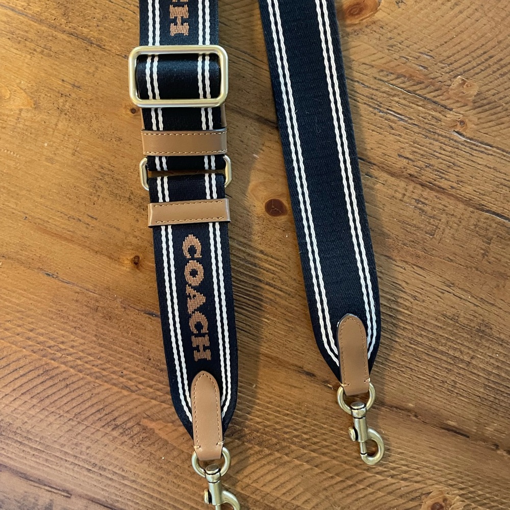 Coach logo crossbody strap